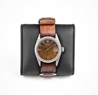 Image 3 of Marble #8 Shell Cordovan Nato strap