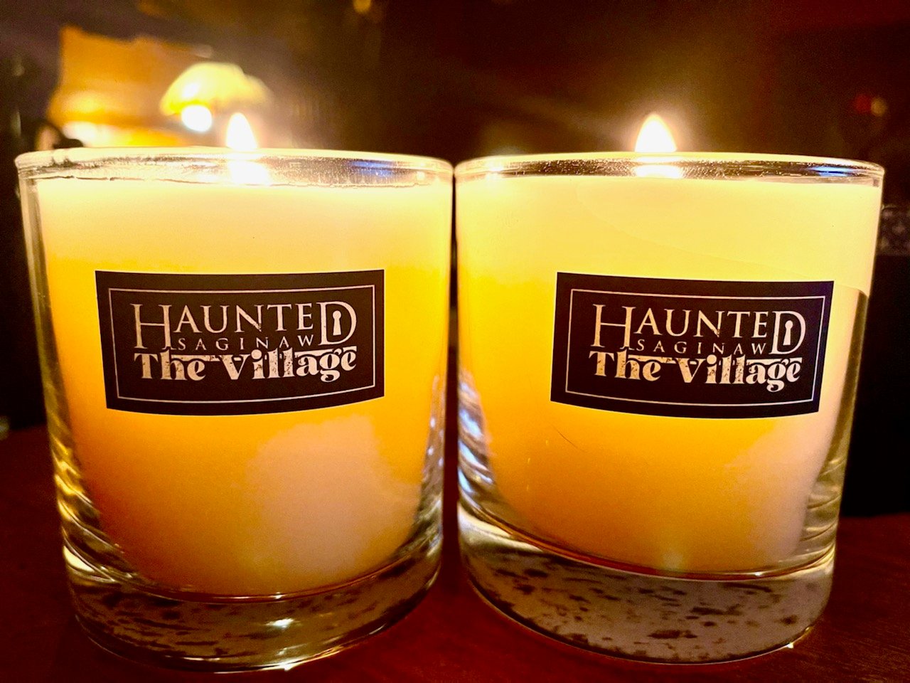 Haunted Saginaw the Village 2 candle combo