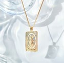 The World Tarot Card Necklace