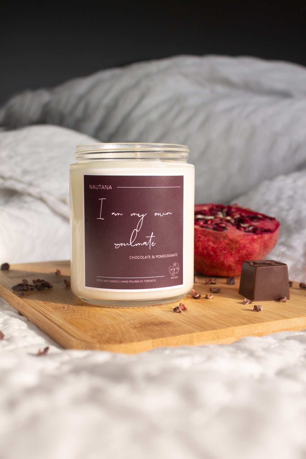 Image of I am my own soulmate - Chocolate & Pomegranate