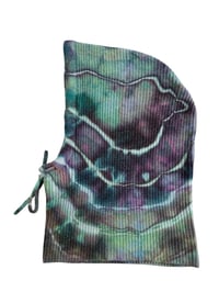 Image 4 of Adult Knit Balaclava in Mermaid Geode Ice Dye
