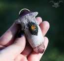 Image 1 of Yellow Calcedony Mushroom Necklace