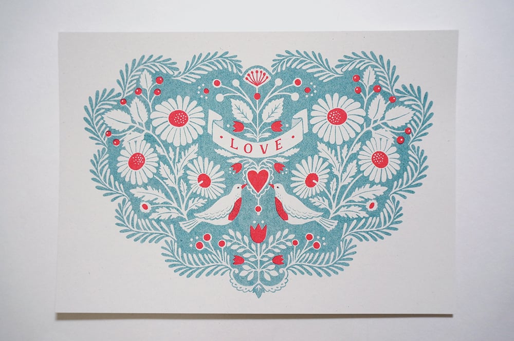 Image of LOVE Heart - Riso Print