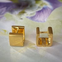 Image 1 of Cube Gold Earrings