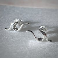Image 1 of Wave Silver Studs
