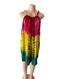 Image 1 of Short Rasta TyeDye Ballrope dress 