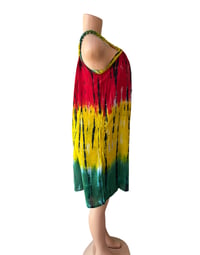 Image 2 of Short Rasta TyeDye Ballrope dress 