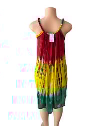 Image 3 of Short Rasta TyeDye Ballrope dress 