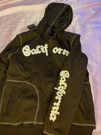 Image 4 of Brown California Zip Up Hoodie