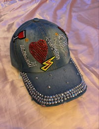 Red Love Rhinestoned Hat