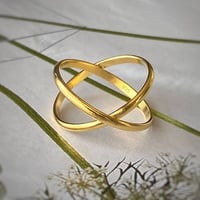 Image 1 of Gold Ellipse Ring