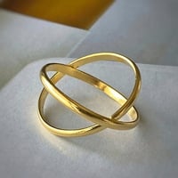 Image 2 of Gold Ellipse Ring