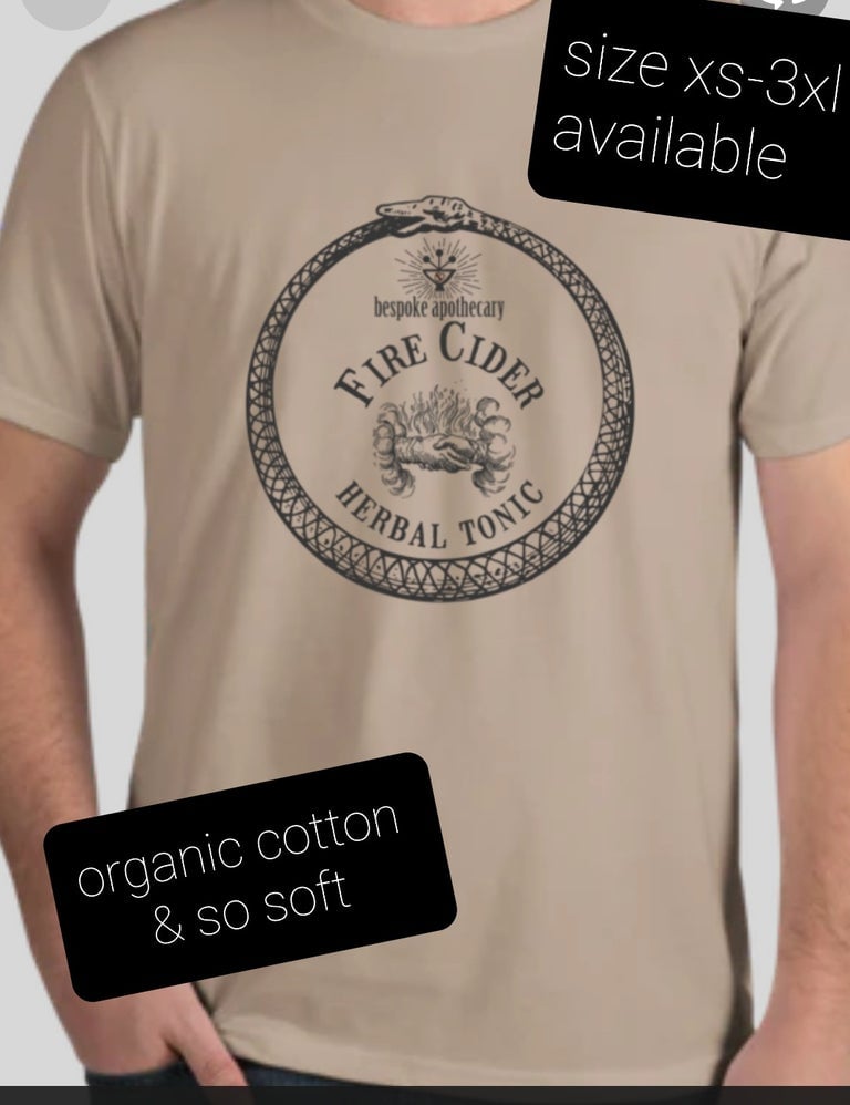 Organic Cotton Limited Edition Fire Cider Tee Shirt Bespoke