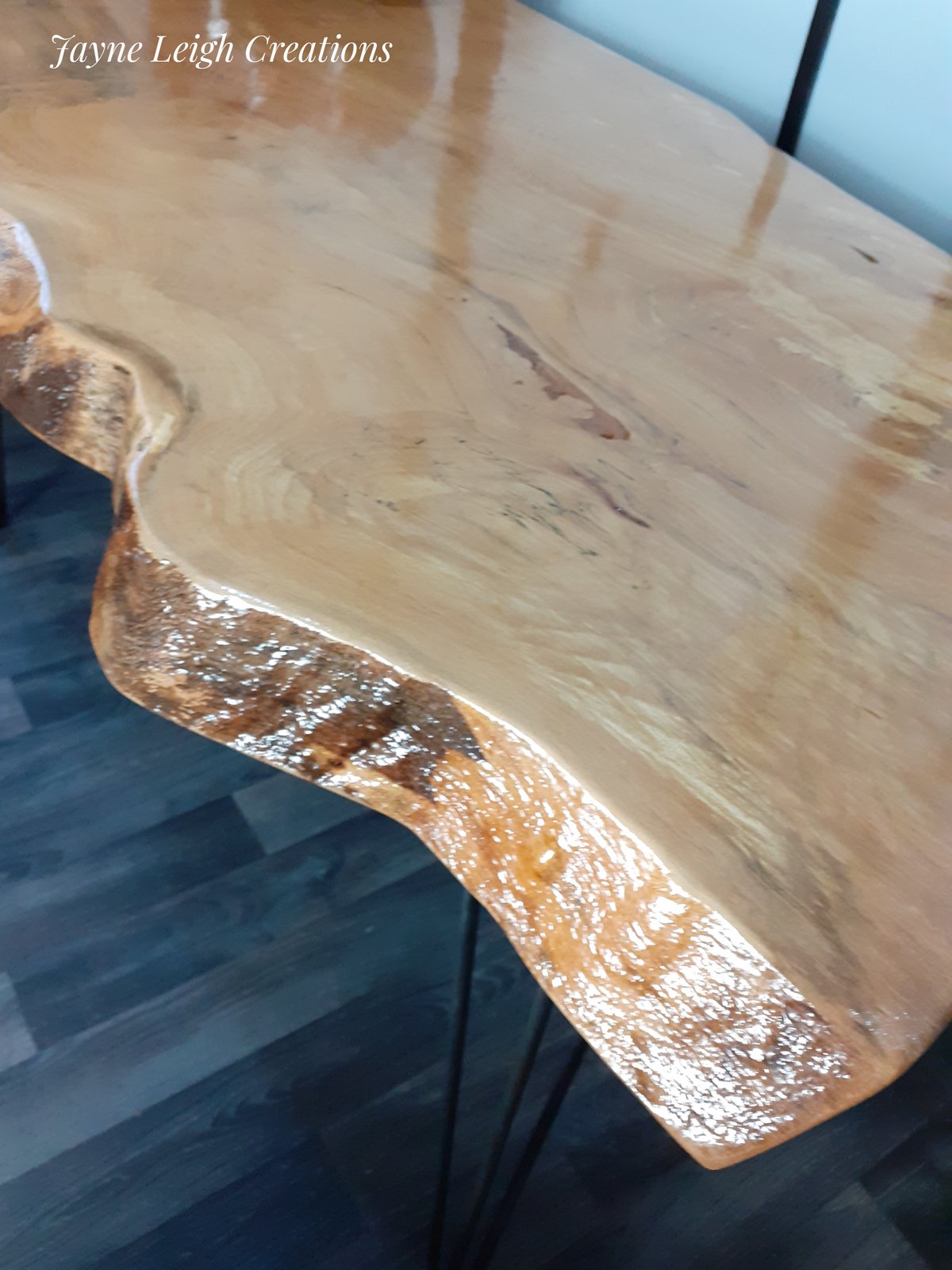 Image of Live Edge Spalted Beech Dining Table