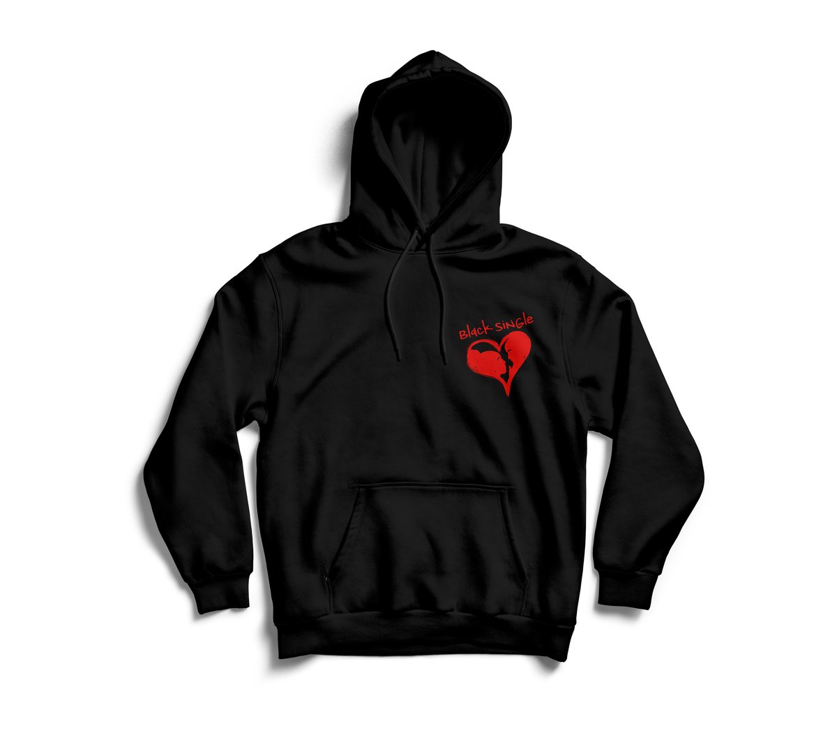 Image of Black Single  (Red Felt) "Black”