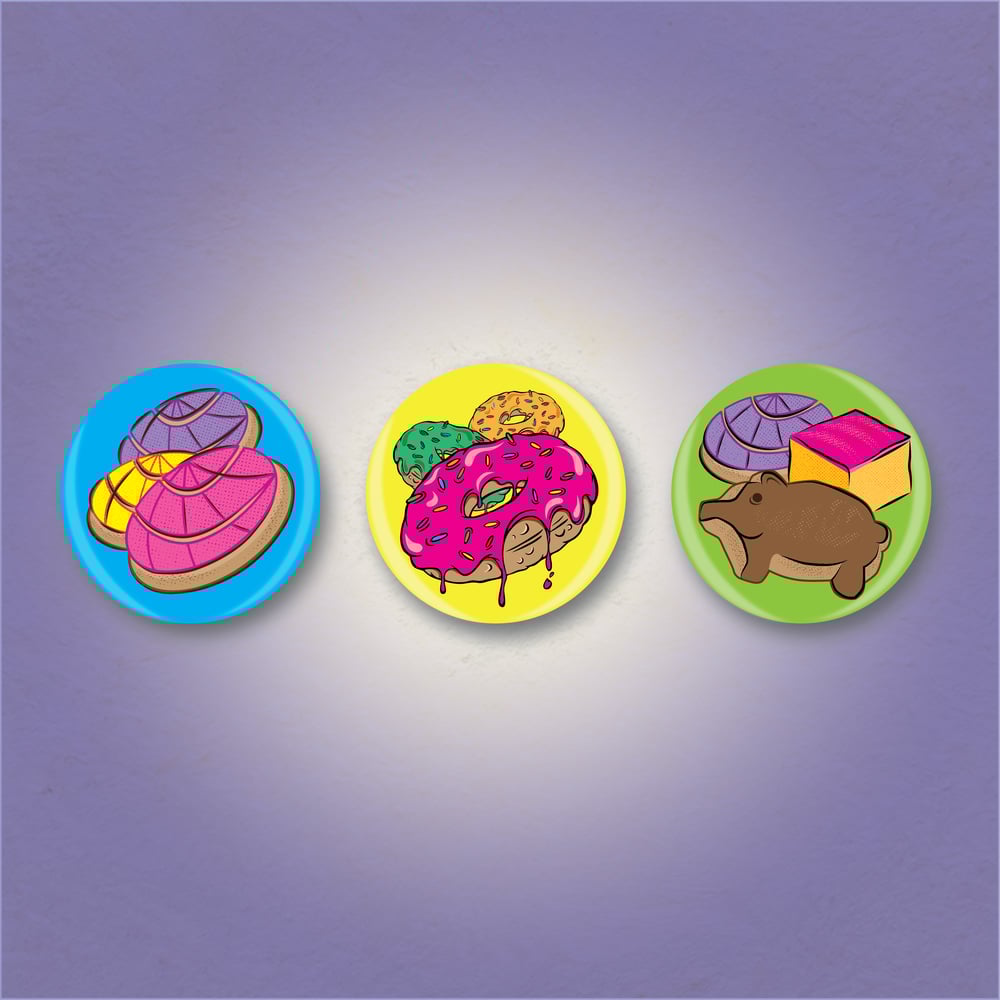Pan Dulce Button Set