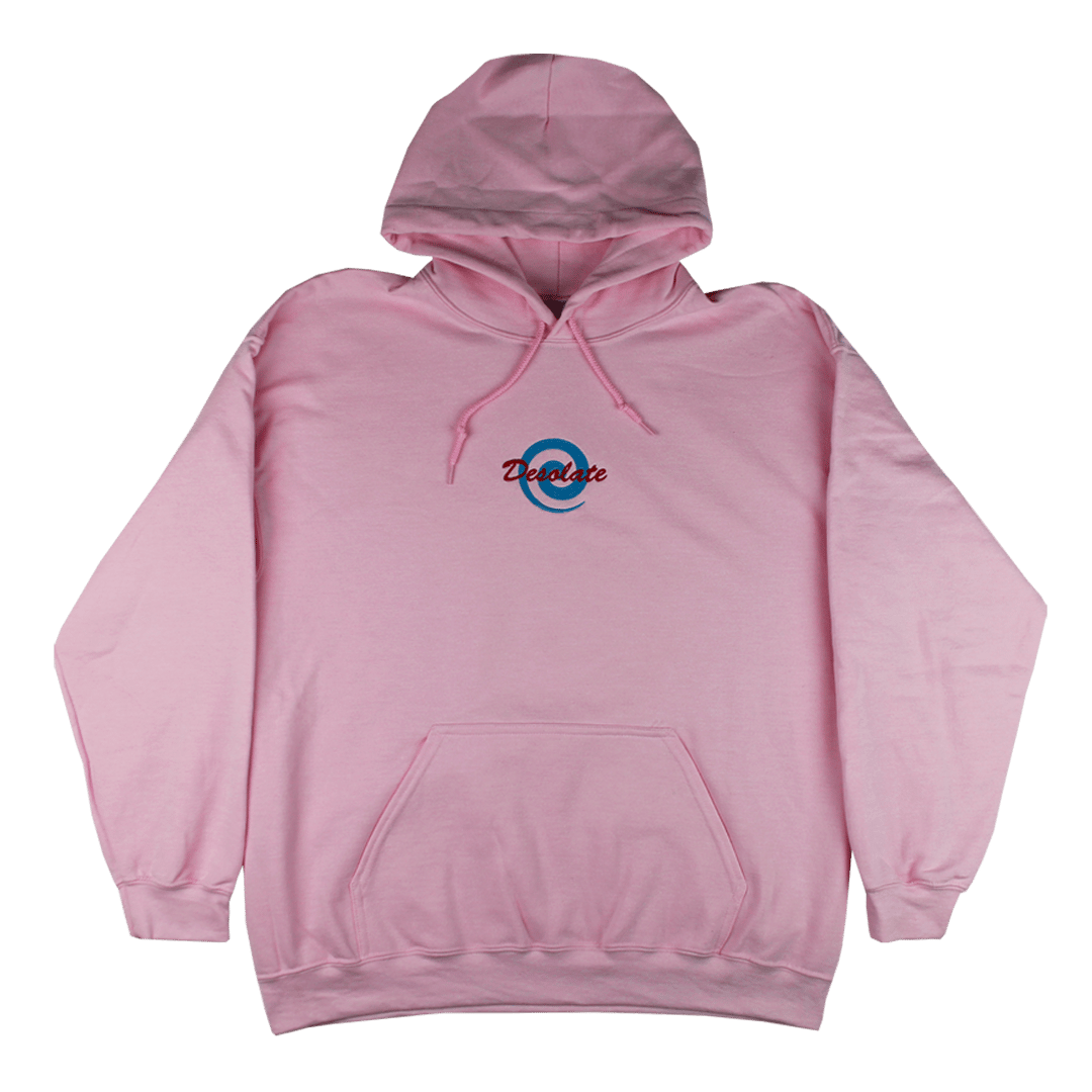 Embroidered Logo Hoodie (Pastel Pink)