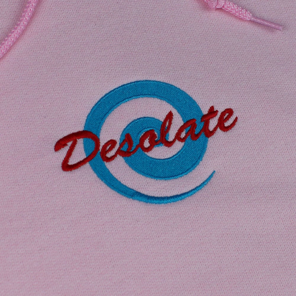 Embroidered Logo Hoodie (Pastel Pink)