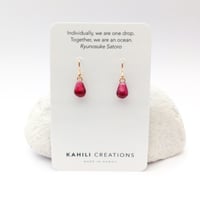 Image 3 of Tiny Pomegranate Seed Earrings