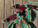 Image 4 of 15ft -16ft Yacht Line Split Reins with Slobber Straps with Buckle