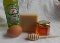 Image 1 of Beer Honey and Egg Solid Shampoo Bar