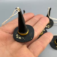 Image 4 of Tiny Witch Hat Ornament Set