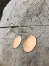 Striped Full Moon Earrings