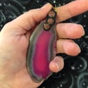Pink Agate Pendant 