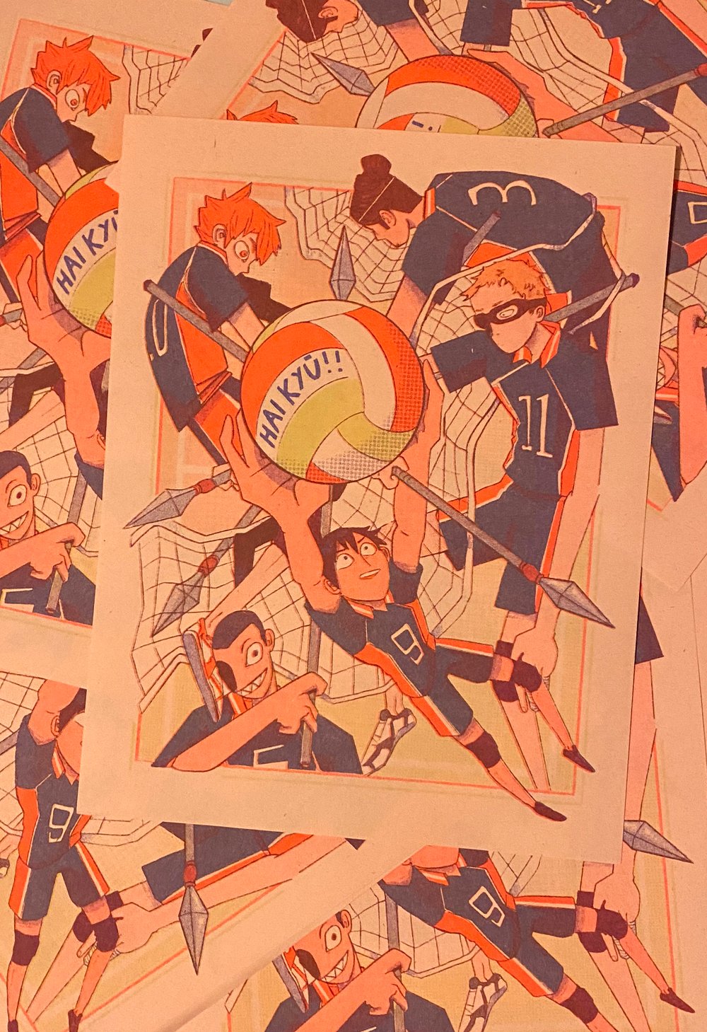 Image of Haikyu!! Risograph Print