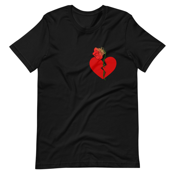 Image of Withered Roses & Broken Hearts T Shirt (Black)