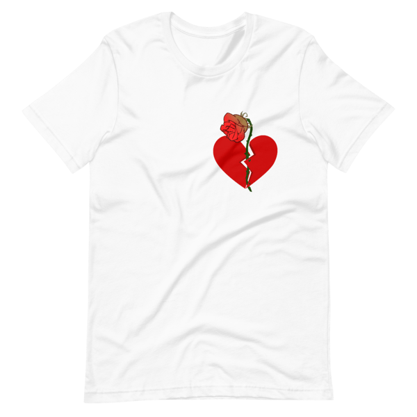 Image of Withered Roses & Broken Hearts T Shirt (White)