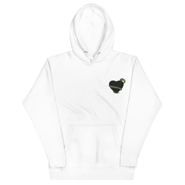 Image of Protect Your Heart Hoodie (White) (Embroidered)