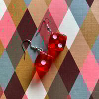 Image 1 of Feelin Lucky Dice Earrings