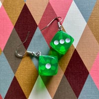 Image 5 of Feelin Lucky Dice Earrings