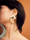 Large Folio Earrings Gold Plated