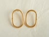 Round Earrings Gold Plated