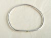 Round Bangle Silver with Gold Solder