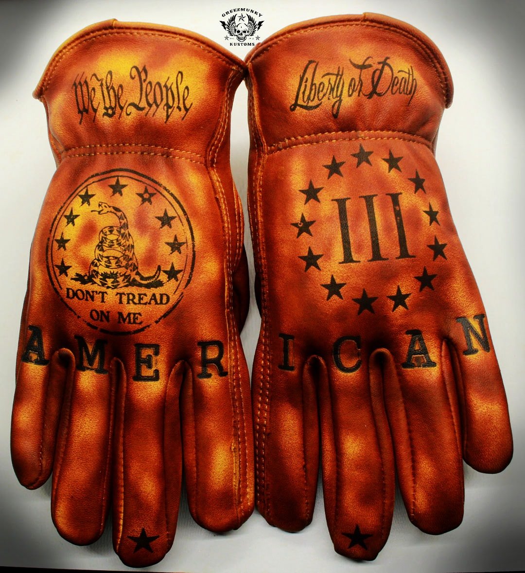 Custom store leather gloves