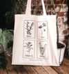 'Herbal' Organic Tote Bag