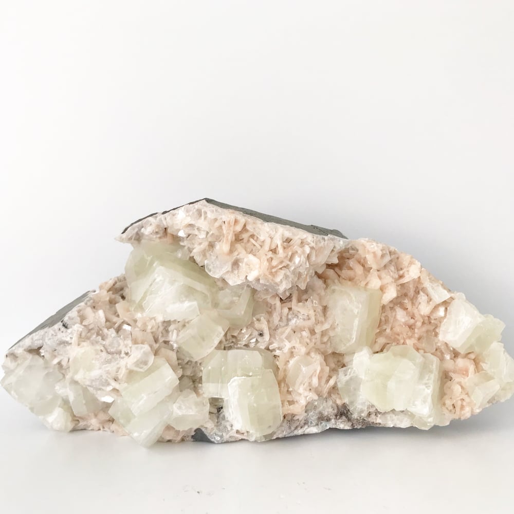 Image of Green Apophyllite/Stilbite no.14 Freestanding Specimen