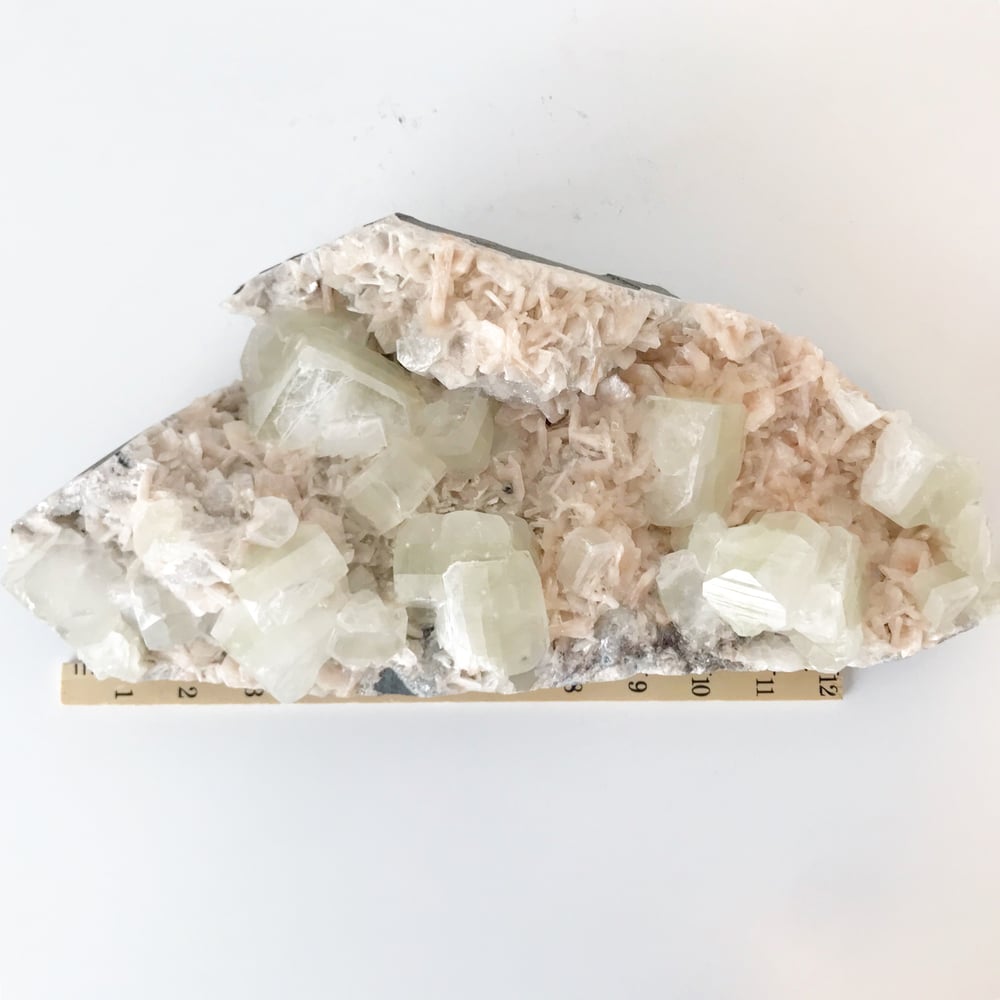 Image of Green Apophyllite/Stilbite no.14 Freestanding Specimen