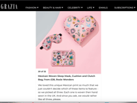 Image 4 of Mexico Woven Eye Sleep Mask as featured in Grazia