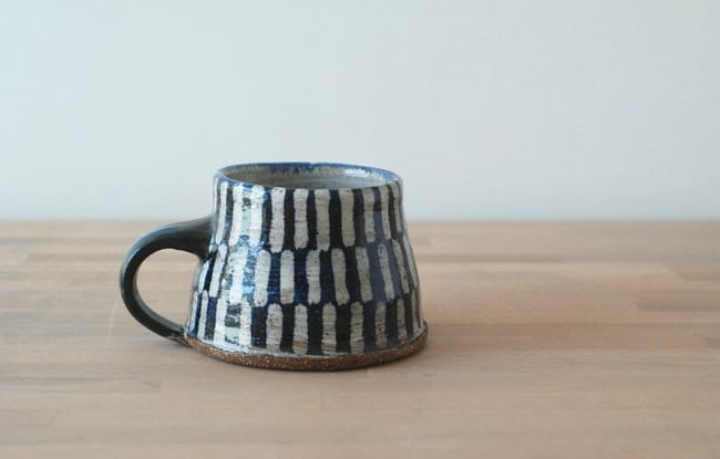 8oz Blue Stripe Mug