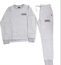 Image 1 of Premium Family Matters Crewneck Sweatsuit - Grey