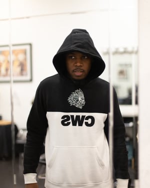 Image of Black and White 2 Tone Hoodie