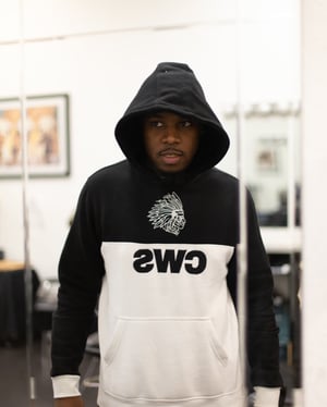Black and White 2 Tone Hoodie Come Wet Season