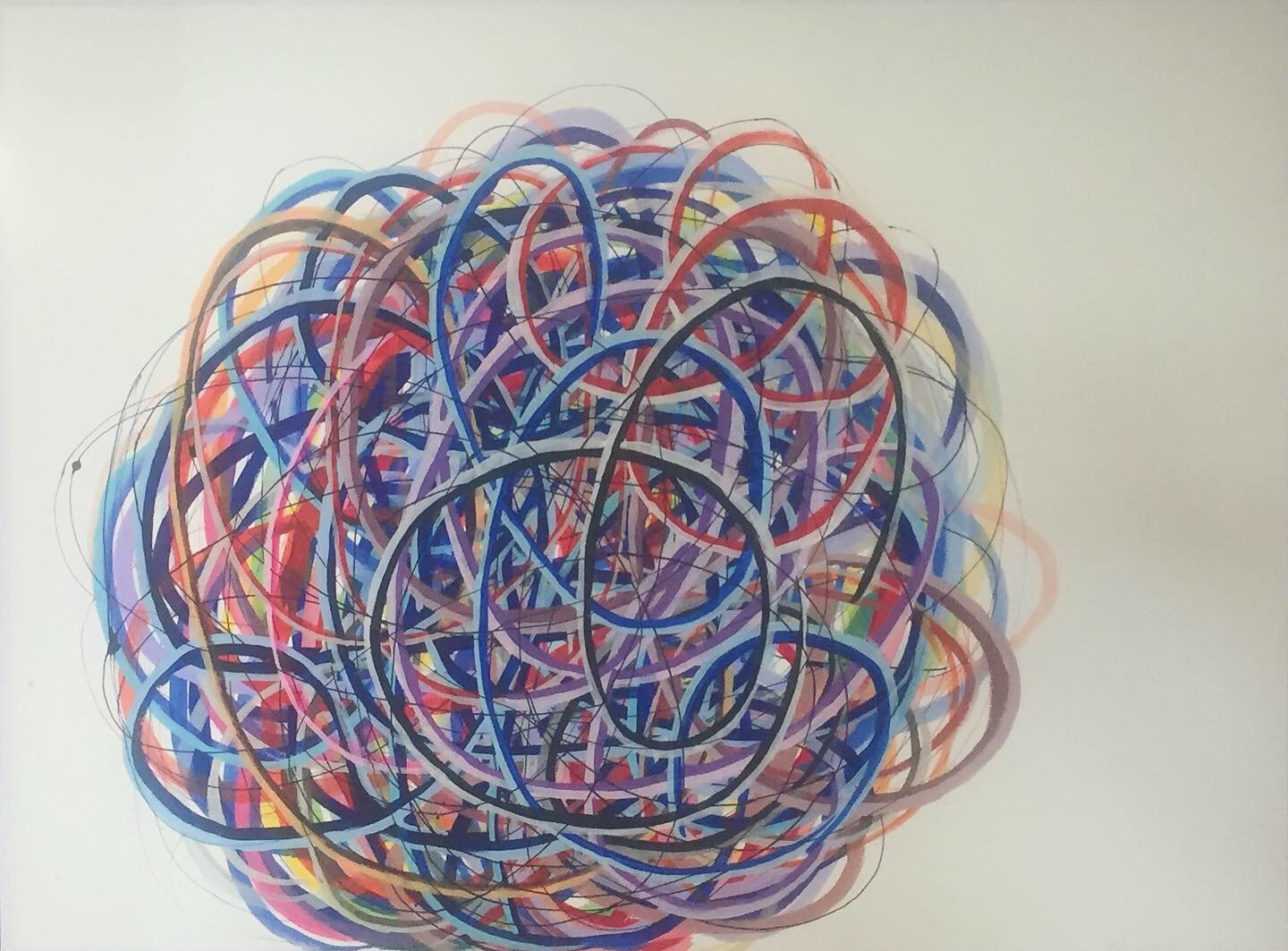 Image of Nina Bovasso Swirly Ball Giclee Print