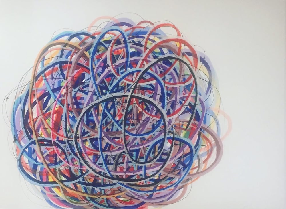 Image of Nina Bovasso Swirly Ball Giclee Print