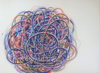 Image 1 of Nina Bovasso Swirly Ball Giclee Print
