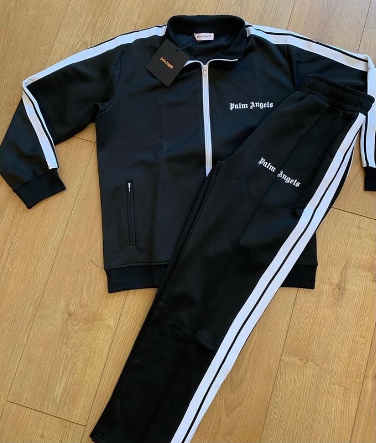 palm angels tracksuit black